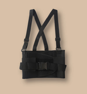 FAJA ERGONÓMICA DE SOPORTE LUMBAR CON TIRANTES