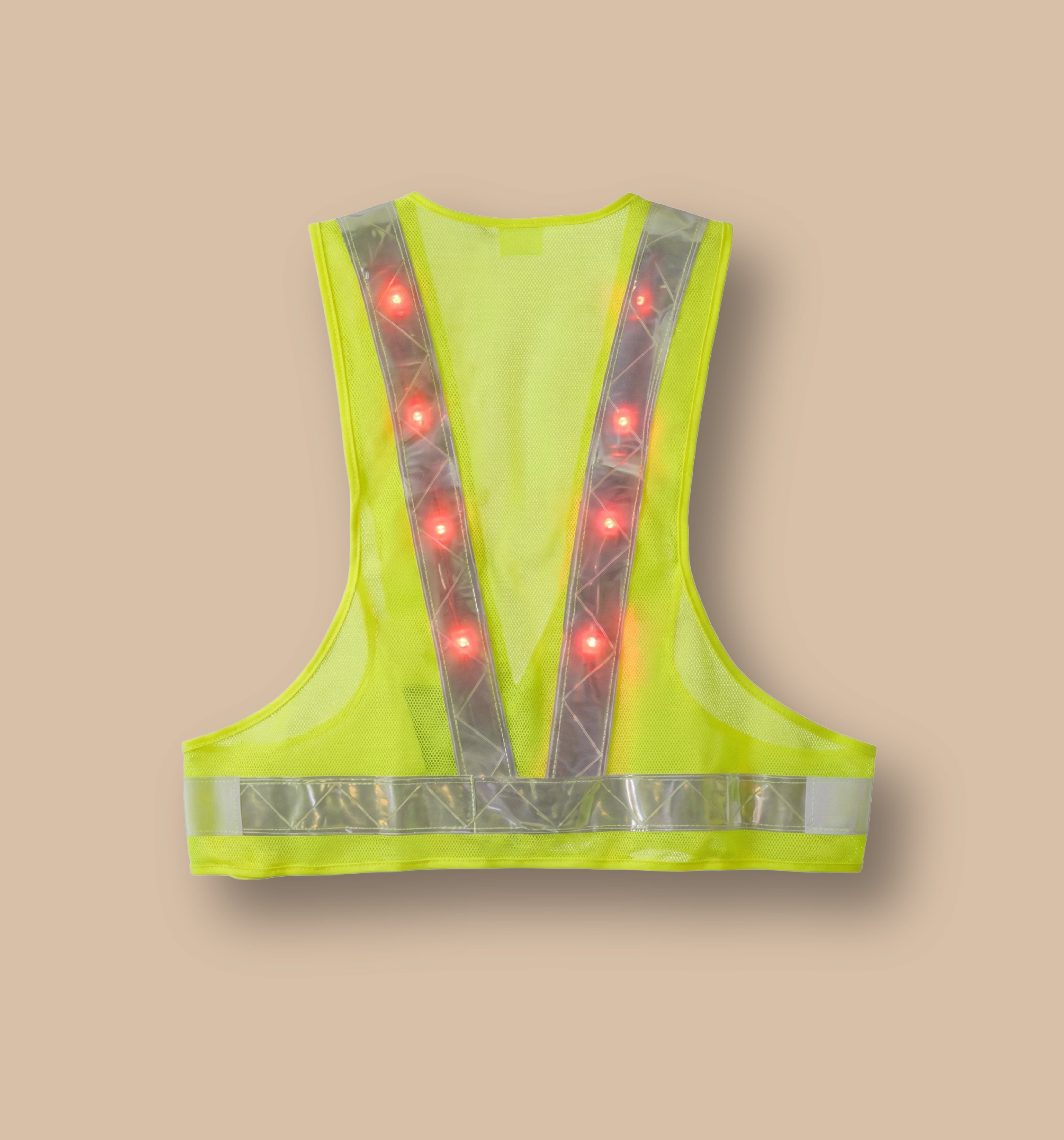 CHALECO DE SEGURIDAD CON ILUMINACIÓN LED PARA TRABAJO NOCTURNO