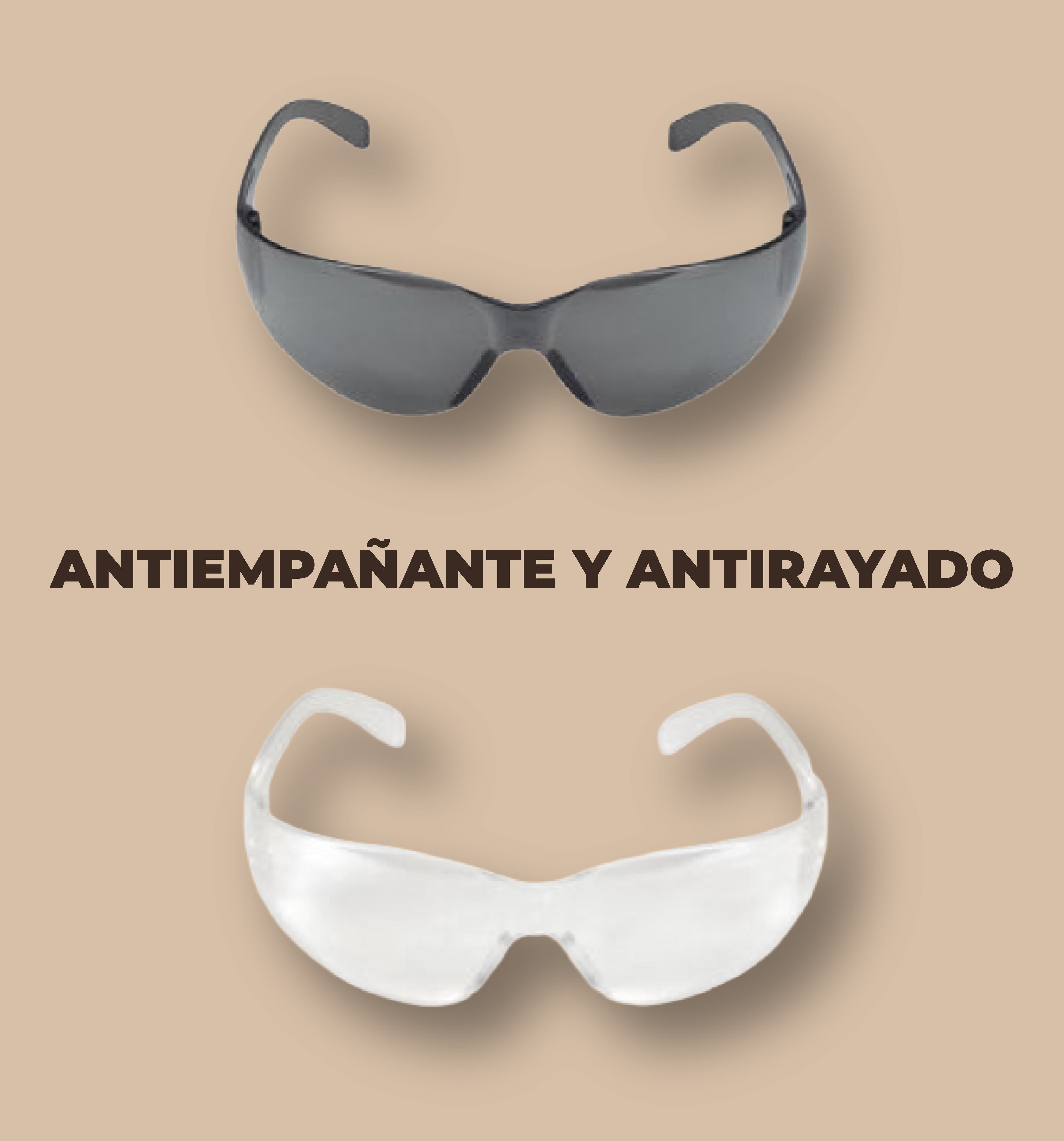 LENTE DE PROTECCIÓN ANTIEMPAÑANTE Y ANTIRAYADO PARA USO CONTINUO